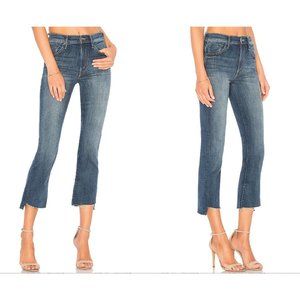 MOTHER The Insider Crop Step Fray Jeans in Not Rough Enough Size 28